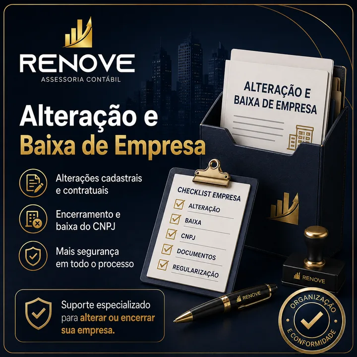 Alteração e Baixa de Empresa